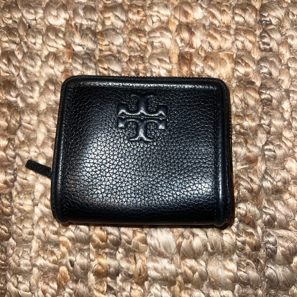 Tory Burch Black Leather Wallet